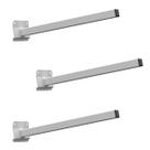 03 SUPORTES REFLETOR BASE INCLINADA BRAÇO 50 cm 03 CJ