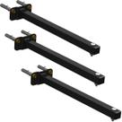 03 SUPORTES REFLETOR BASE RETA BRAÇO 20 cm 3 cjts