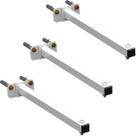 03 SUPORTES REFLETOR BASE RETA BRAÇO 40 cm 3 cjts 03 SUPORTES REFLETOR BASE RETA BRAÇO 40 cm 3 cjts
