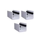 03 un Guia U Externo Ajustável Para Porta De Correr - Branco
