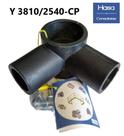 03 Unidades Conector Hasa para Tubos - Y 3810 C/ Parafusos
