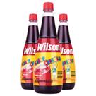 03Un Xarope Artificial Sabor De Groselha 900 Ml Para Bebidas Sobremesa Raspadinha Sorvete Wilson