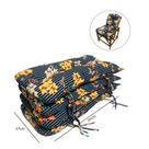 04 Almofadas Estampada P/ Poltronas Sofá Bambu Vime