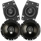 04 Alto Falantes Bomber Bbr Triaxial 6 e 4 Pol 240w Potente