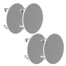 04 Arandelas Jbl 6co3r+ Redonda Branca - 70 Watts Rms
