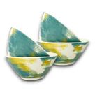 04 Bowl Tigela Cumbuca Cerâmica Abstrato Pincelado Grande