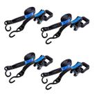 04 Conjunto Cinta Catraca Amarração de Carga 3M x 35MM 04 Conjunto Cinta Catraca Amarração de Carga 3M x 35MM