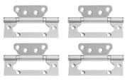 04 Dobradiça Porta Sobrepor Sem Rebaixo Inox 4'x3'x,2,2mm