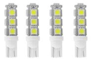 04 Lâmpadas 13 Leds T10 5w Pingo 1 Polo 12v Luz Branca Auto
