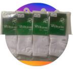 04 Pares De Meias Brancas Infantil Rikam Tamanhos P 21 A 24