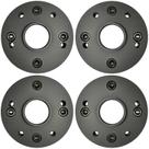 04 Pçs Adaptador Roda Citroen 4x108mm P/ 5x100mm 25mm Polo