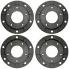04 Pçs Adaptador Roda Fusca 5 F 5x205mm P/ 5x100mm SPF