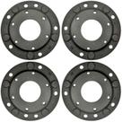 04 Pçs Adaptador Roda Fusca 5 F 5x205mm P/ 6x139,7mm D20 Spf