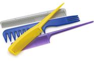 04 Pentes Pentear Pintar Cabelo Cabelereiro Cortar Alisar 04 Pentes Pentear Pintar Cabelo Cabelereiro Cortar Alisar