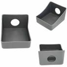 04 Sapatas Plástica Estante Pé Bancada Mesa Maquina Costura