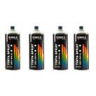 04 Verniz Incolor Para Pintura Madeira Artesanato Metal 400ml