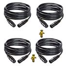 04 X Cabos Balanceado Profissional Montado 5 Mts para Microfone 04 X Cabos Balanceado Profissional Montado 5 Mts para Microfone