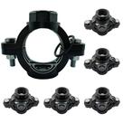 05 Colar de Tomada 75mm com Saída Rosca Fêmea 1/2" ou 3/4" Ideal p/ Derivações