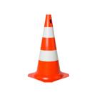 05 Cone De Sinalização pvc Segurança 50cm Laranja Ou Preto Rígido