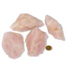 05 Cristal Rosa Pedra Bruto 300 a 400g 10 a 15cm Tipo B