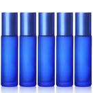 05 Frascos 10 Ml Roll-On Fosco Cor Azul Escuro
