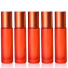 05 Frascos 10 Ml Roll-On Fosco Cor Laranja