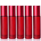 05 Frascos Rollon 10 Ml Cor Vermelho Fosco