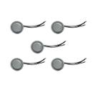 05 Interruptor Para Moveis Botão 22mm Com Cabo 2a Branco