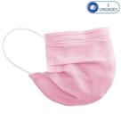 05 Máscaras Descartáveis Rosa com Filtro e Clipe para Nariz Feminina em TNT