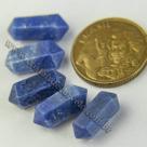05 Micro Pontinha Bi Ponta Quartzo Azul 15mm para Montar Joias 05 Micro Pontinha Bi Ponta Quartzo Azul 15mm para Montar Joias
