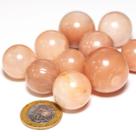 05 Mini Bola de Quartzo Goiaba Esfera Natural 10 a 20mm - Atacado
