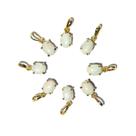 05 Mini Pingente Ponto de Luz Feldspato Cabochão na Garra