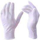 05 Par Luva Branca P/ Garçon Maçon Fantasia Algodão Helanca buffet restaurante carnaval tecido mágico pano Fanfarra masculina feminina tamanho P M G