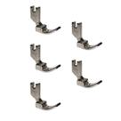 05 Pé Calcador Pregar Vivo Cordão para Máquina Reta Industrial Lado Esquerdo 3mm P-69LH 1/8 05 Pé Calcador Pregar Vivo Cordão para Máquina Reta Industrial Lado Esquerdo 3mm P-69LH 1/8