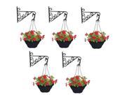 05 suportes mao francesa pendente para vaso de plantas ate 10 kg
