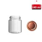 05 Un. Pote de vidro Belém 240 ml com tampa e lacre 05 Un. Pote de vidro Belém 240 ml com tampa e lacre