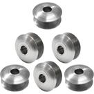 06 Bobinas Carretilha Singer Aluminio Baixa Maquina Costura Textil