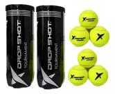 06 Bolas Bola De Padel Drop Shot Tournament PRO Bolinha Tubo
