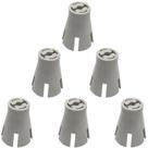 06 Copinhos Porta Fio Linha Cones Maquina Costura Industrial