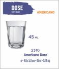 06 Copos Americano Dose 45ml - Licor - Cachaça - Tequila
