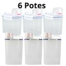 06 Potes Multifuncional Armazena e Dosa seus Produtos de Limpeza Sabao Alvejante 06 Potes Multifuncional Armazena e Dosa seus Produtos de Limpeza Sabao Alvejante