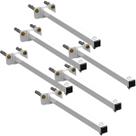 06 SUPORTES REFLETOR BASE RETA BRAÇO 70 cm 6 Cjts