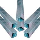 06 tubos 01mt 15x15 x 0,65 x 1000 galvanizado