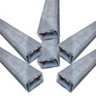 06 tubos 1mt 50x30 x 0,80 x 1000 galvanizado ga