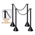08 Organizador De Filas Postinho Pino + 40 Mts Corrente Pq