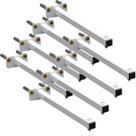 08 SUPORTES REFLETOR BASE RETA BRAÇO 70 cm 8 Cjts