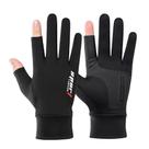 0Luvas De Motocicleta De Meio Dedo Seda Fria Luva De Motociclismo Sarung Tangan Motor Proteção