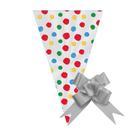 1.000 Saco Cone para Lembrancinha 18x30cm com Laço