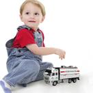 1:38 Alloy Car Series Tow Truck Trailer Carro de lixo Veículos de transporte de caminhão de bombeiros para brinquedos para crianças