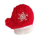 1/6 pçs broche de pelúcia de natal versátil saco acessórios luvas roupas decoração